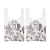 2x Ashdene Peeking Pups Reusable Shopping Tote Bag Puppies Animal Art