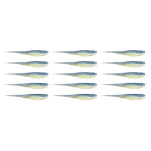 3x 5PK 5In Rapala Crush City The Jerk Soft Plastic Minnow Lures - Real Shad
