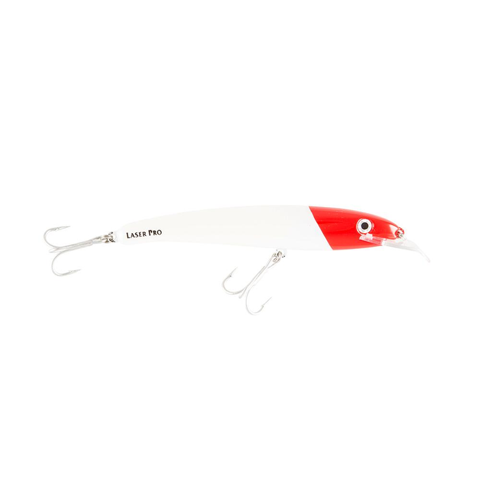 Halco Laser Pro 160 DD Deep Dive Hard Body Fishing Lure H53 White Redhead