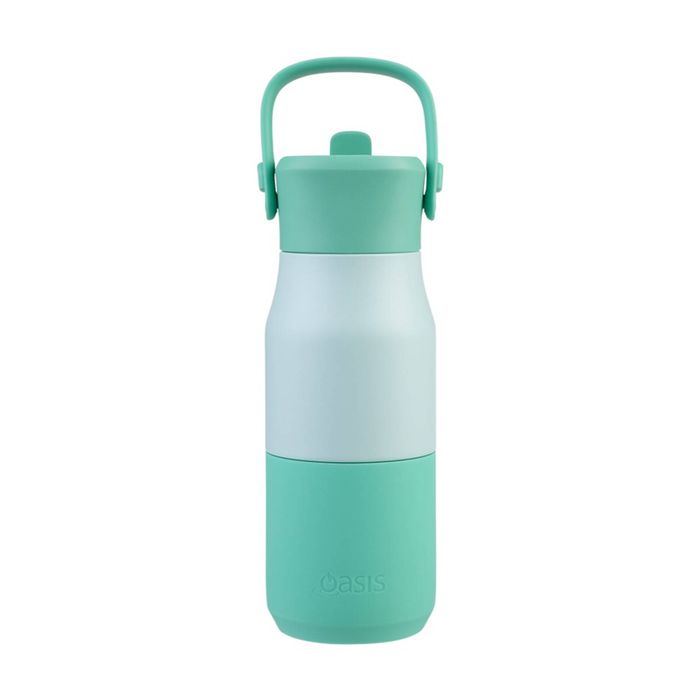 Oasis Stainless Steel Insulated Drink Bottle W/ Sipper Mint 400ml