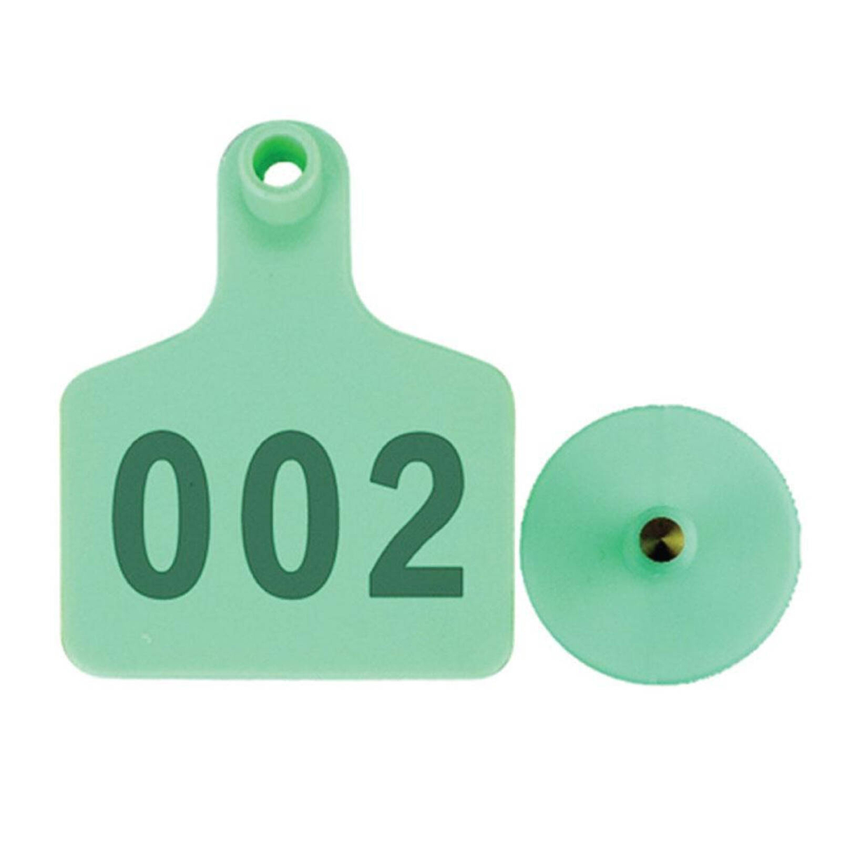 1-100 Cattle Number Ear Tag 6x7cm Set - Medium Green Sheep Livestock ...