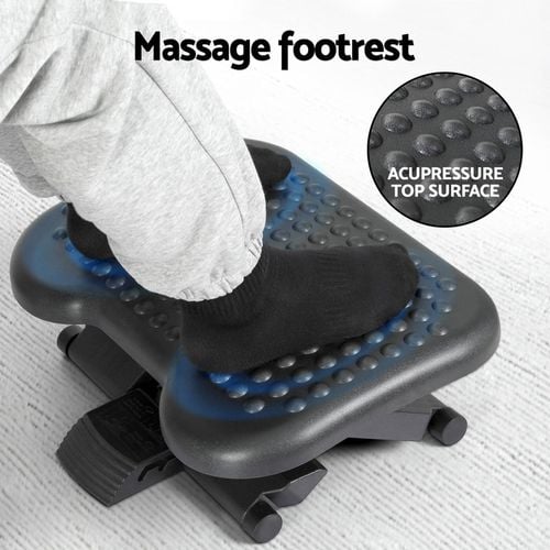 Artiss Foot Rest Stool Office Under Desk Angle Adjustable Footrest ...