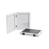 Nicola Spring Double 2 Photo Freestanding Hinged Folding Multi Picture Photo Frame - for 5x7" (13x18cm) Photos  - Pack of 2