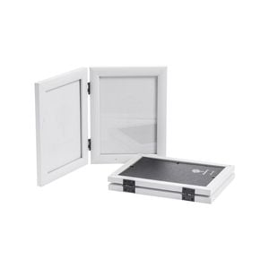 Nicola Spring Double 2 Photo Freestanding Hinged Folding Multi Picture Photo Frame - for 5x7" (13x18cm) Photos  - Pack of 2