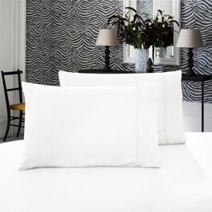 Fabric Fantastic 1000TC Premium Ultra Soft Standrad size Pillowcases 2-Pack - White