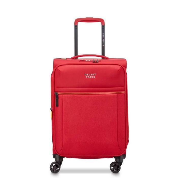 Delsey Brochant 3.0 55cm Carry On Softsided Luggage - Red