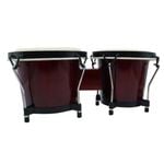 Freedom 6" & 7" Bongo Drums Wine Red
