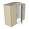 Build-a-Shed 2.3 x 0.8 x 2.3m Gable No Side Doors Garden Shed - Cream
