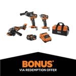 AEG 18V Brushless 3-Piece 5.0Ah Force Kit