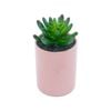 UN-REAL 15cm Pink Artificial Succulent