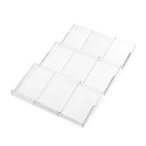 Boxsweden Crystal 41.5cm Extendable Drawer Spice Rack Home Storage Organiser CLR