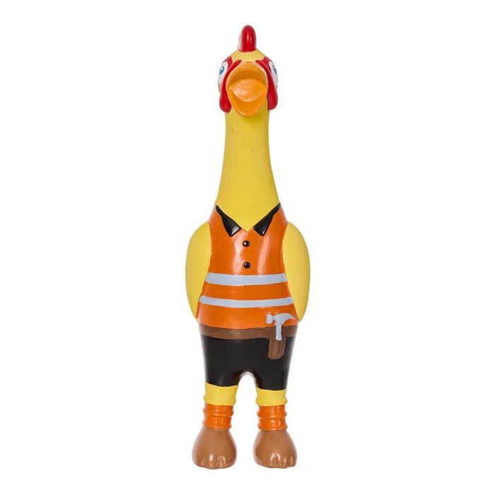 Happy Tails Tradie Chicken Latex Toy