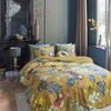 Bedding House x Van Gogh King Gold Van Gogh Partout des Fleurs Gold Cotton Sateen Quilt Cover Set