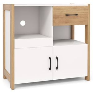 Costway Kitchen Storage Cabinet Farmhouse Coffee Bar Buffet Sideboard