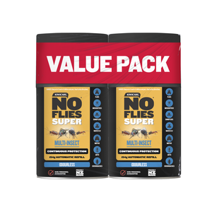 Kiwicare No Flies Super Automatic Control System Odourless Refill 154g 2 pack