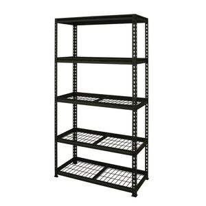 Pinnacle 1830 x 1200 x 410mm Wire Shelving Unit 5 Tier Black 