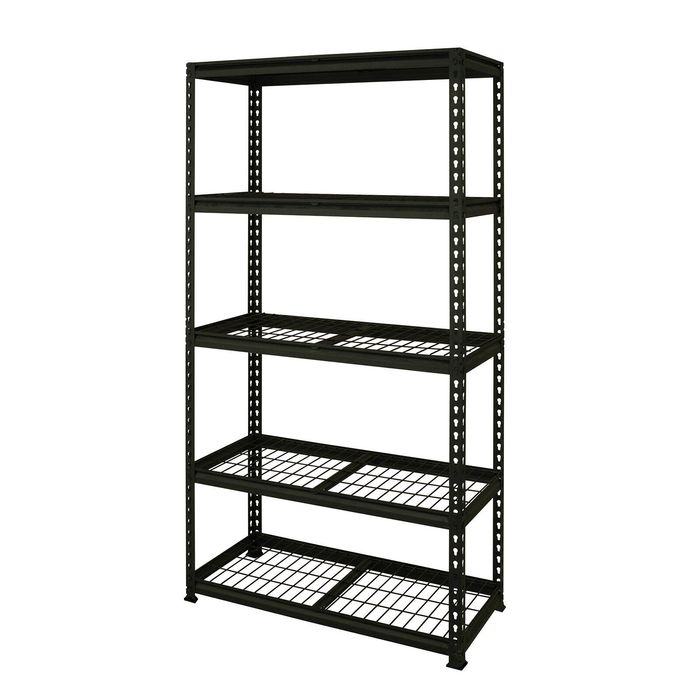 Pinnacle 1830 x 1200 x 410mm Wire Shelving Unit 5 Tier Black 