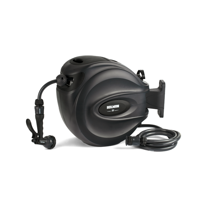 Holman 20m Charcoal Retractable Hose Reel