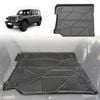 AUSGO Boot Liner for Jeep Wrangler JL 4Door 2018-Onwards With factory rear subwoofer Cargo Trunk Mat