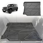 AUSGO Boot Liner for Jeep Wrangler JL 4Door 2018-Onwards With factory rear subwoofer Cargo Trunk Mat