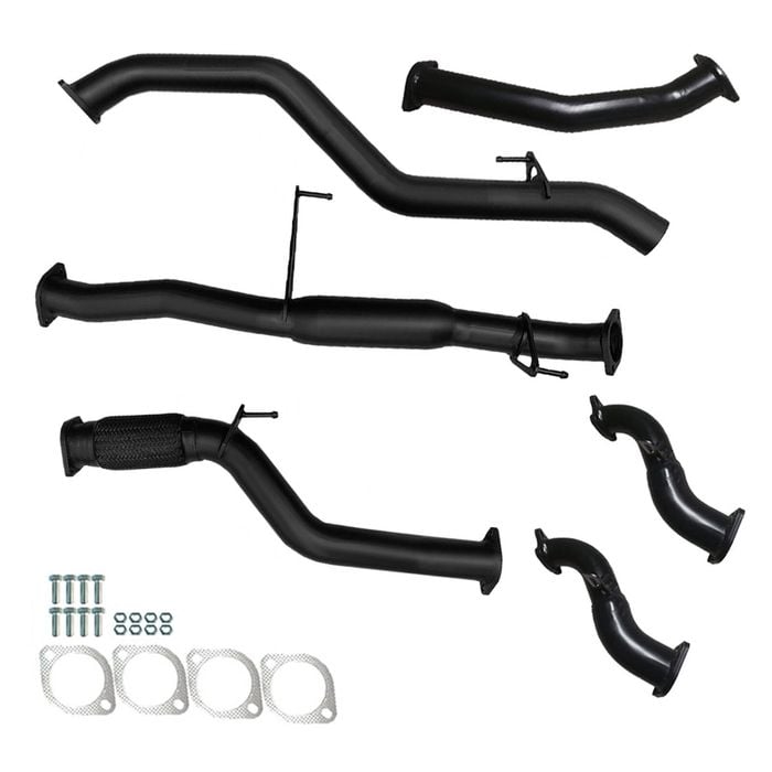 Ignite Exhausts Turbo Back For Isuzu Rc D-max 3l 3" No Cat With Hotdog Black Aluminised Steel