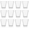 Argon Tableware 30ml Wide Shot Glasses - 12x Small Vodka Tequila Jelly Cocktail Mini Dessert Party Drinking Glass Cups Set