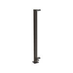 ProtectorAl 1010 mm H Black Aluminium Flanged 90Â° Balustrade Post