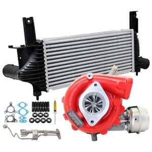 GEN1 High Flow Turbo Charger With 62mm Intercooler And Genuine Oil Feed Pipe For Nissan Pathfinder R51 YD25 2.5L