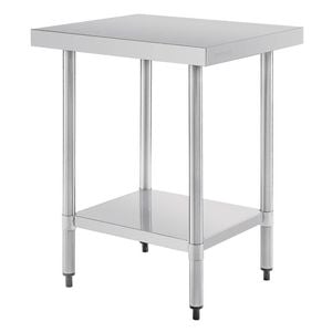 Vogue Stainless Steel Prep Table 430 Grade With Undershelf 600x700x900mm Commercial Kitchen Storage