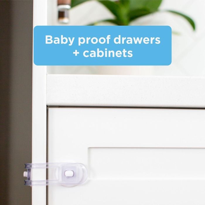 Perma Child Safety 12cm Adhesive Universal Flexi Locks - 4 Pack