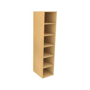 Lugna 2048 x 450 x 580mm Sand 5 Shelf Shelving Unit