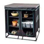 Quest Outdoors 86x48cm Pop Top 3 Shelf Double Camp Cupboard