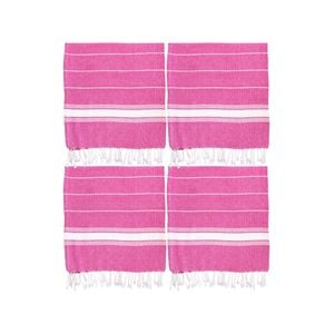 Nicola Spring Turkish Cotton Towel Set - Pink - Pack Of 4