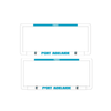 2x OFFICIAL AFL PORT ADELAIDE Car Number Plate Frame Cover Surround