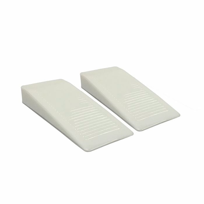 Adoored White Plastic Door Wedge - 4 Pack