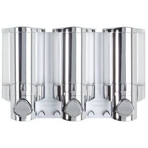 Better Living 300ml Chrome Aviva Triple Chamber Shower Dispenser