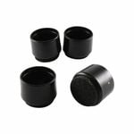 Surface Gard 19mm Black Round External Felt Based Chair Tips - 4 Pack