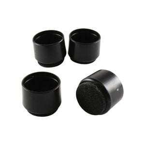 Surface Gard 19mm Black Round External Felt Based Chair Tips - 4 Pack