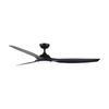 FanForce Capri II Smart DC Ceiling Fan W/ LED Light & Remote 52in Black/Black