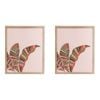 2PK LVD Framed Print Tropicanna Home Decor 45x55cm Rectangle