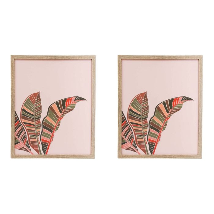 2PK LVD Framed Print Tropicanna Home Decor 45x55cm Rectangle