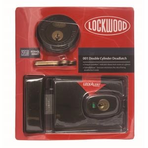 Lockwood Brown 001 Double Cylinder Deadlatch Knob