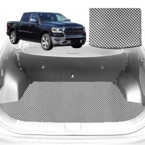 6D Diamond Car Boot Mat for RAM 1500 Express (DT)2019-Current-Cargo Mat-Grey-Outback GT