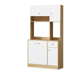 Oikiture Buffet Sideboard Storage Cabinet Kitchen Pantry Cupboard