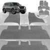 6D Diamond Car Floor Mats for Nissan Patrol Y62 2013-Current-Ultimate Set-Grey-Outback GT