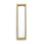 LANE Pull Handle Entrance Brushed Brass Square L537941