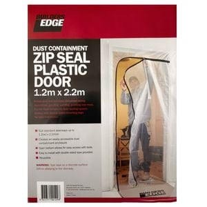 Builders Edge 1.2m x 2.2m Zip Seal Plastic Door