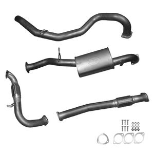 Ignite Exhausts Turbo Back for Nissan GU Patrol 3L Wagon 3" Cat & Muffler Raw Aluminised Steel