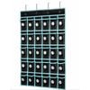 Classroom Pocket Chart Organizer - 30-Pocket Phone & Calculator Holder Black