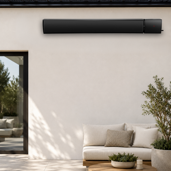 Jumbuck 2200W Black Alfresco Strip Heater